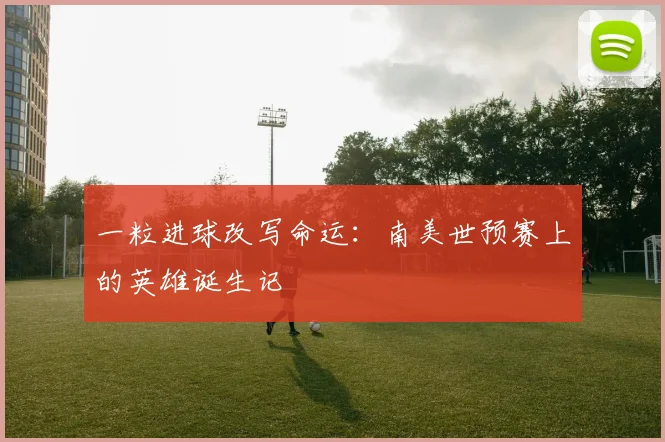一粒进球改写命运：南美世预赛上的英雄诞生记